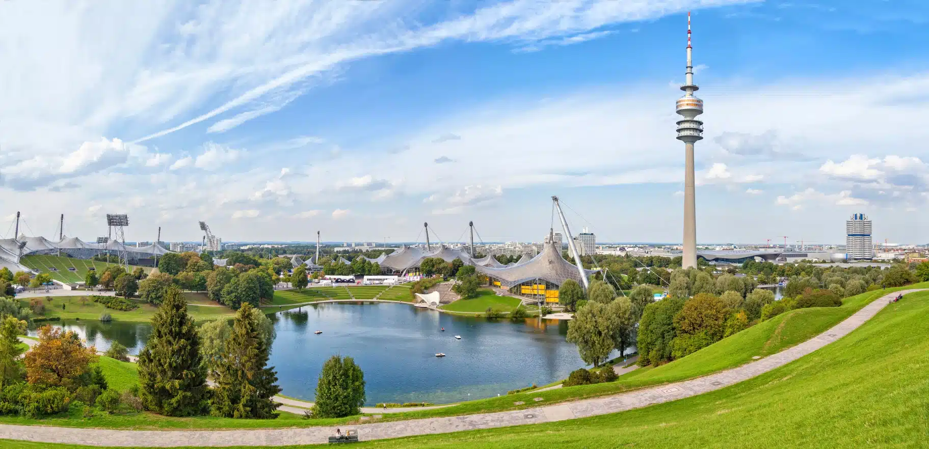 Olympiapark – Spaziergänge mit Geschichte und Ausblick